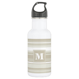 Monogram sandstone stripes 532 ml water bottle