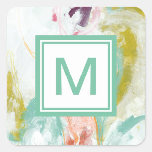 Monogram   Scattershot II Square Sticker