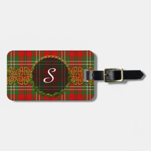 Monogram Scott Tartan Luggage Tag