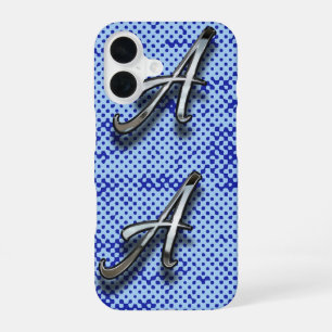 Monogram Screen tone Background iPhone 16 Case