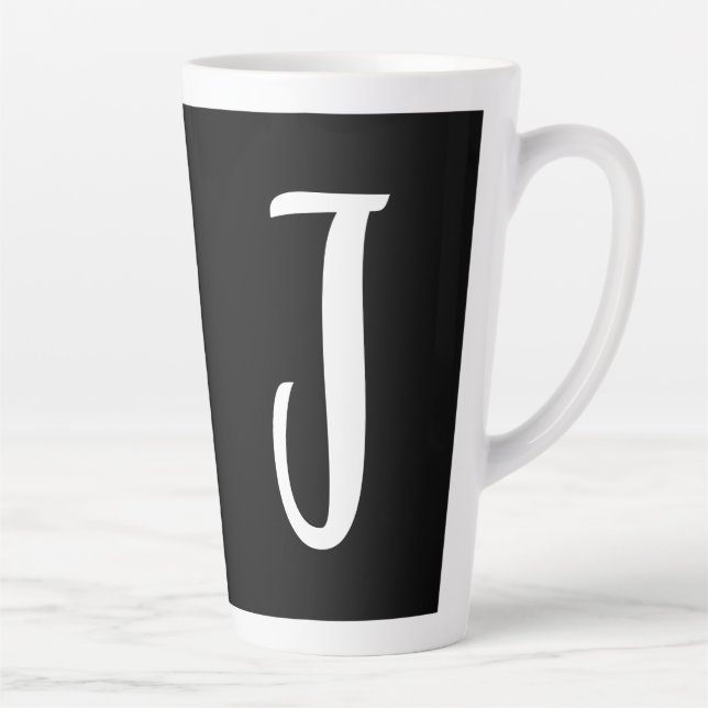 MONOGRAM SCRIPT LATTE MUG (Right)