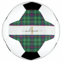 Monogram Script Name Plaid Clan Duncan Tartan