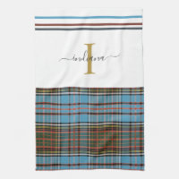 Monogram Script Plaid Tartan Clan Anderson Check