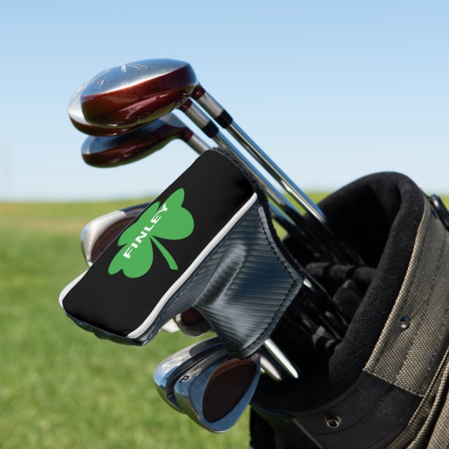 Monogram Shamrock Putter Golf Head Cover (In Situ)