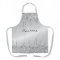 Monogram Silver Dripping Glitter Metallic Platinum