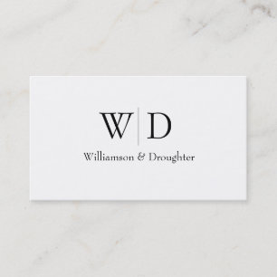 Monogram Simple Business Card