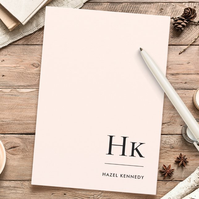 Monogram Simple Elegant Minimal Monogrammed Social Card (Creator Uploaded)