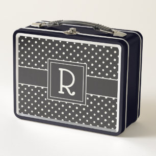 Monogram   Simple Signs Step One Metal Lunch Box