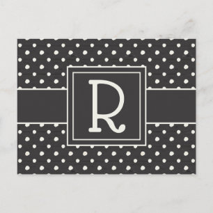 Monogram   Simple Signs Step One Postcard