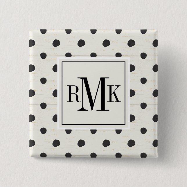 Monogram | Simple Signs Step Three 15 Cm Square Badge (Front)