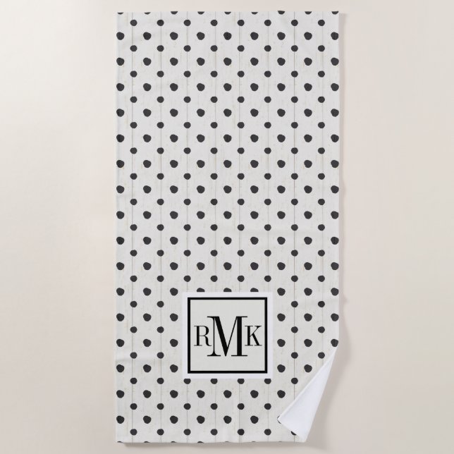 Monogram | Simple Signs Step Three Beach Towel (Front)