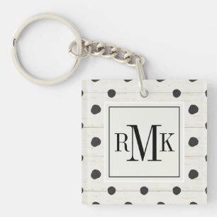 Monogram   Simple Signs Step Three Key Ring