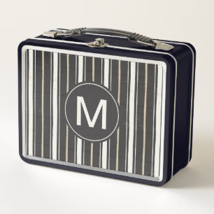 Monogram Simple Signs Step Two Metal Lunch Box