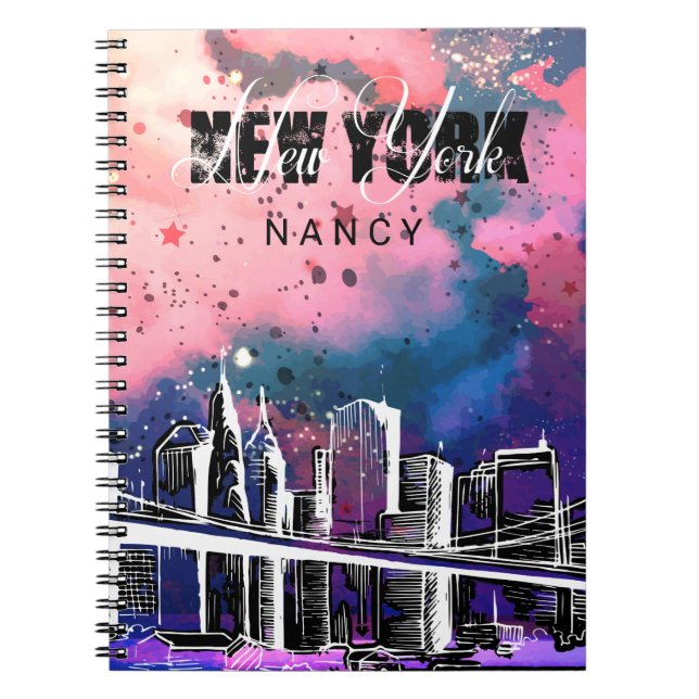 Monogram, Sketch, New York Skyline Notebook (Front)
