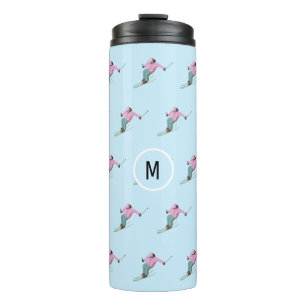 Monogram Skiing Thermal Tumbler