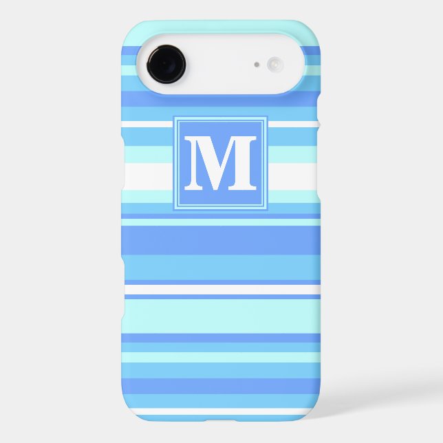 Monogram sky blue stripes (Back)