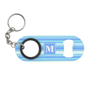 Monogram sky blue stripes