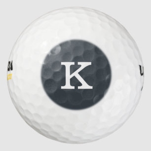 Monogram Slate Cool Colour Coordinated Golf Balls