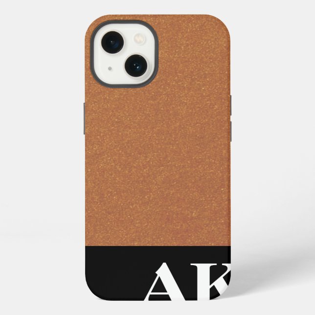 monogram sleek iPhone case (Back)