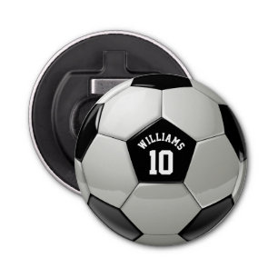 Monogram Soccer Ball Association Football Sports Bottle Opener