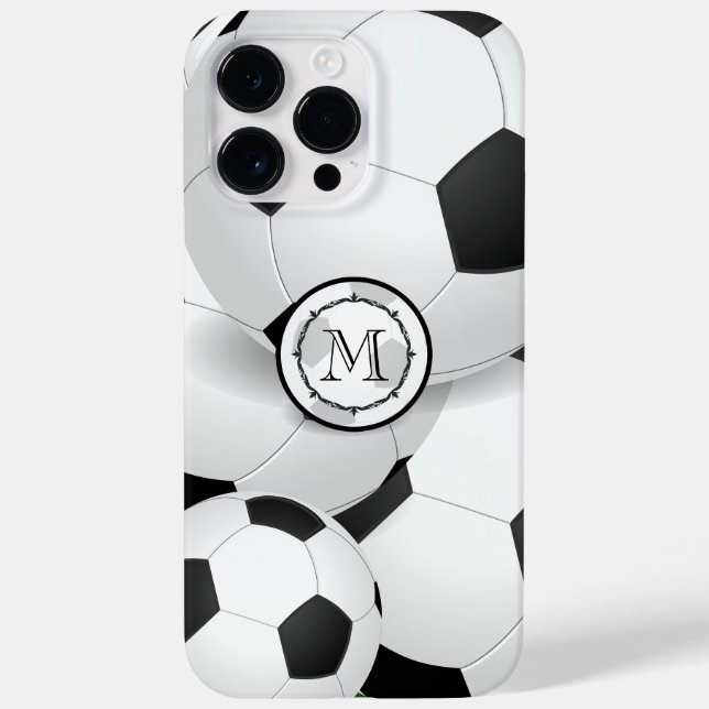 Monogram Soccer Ball iPhone Case (Back)