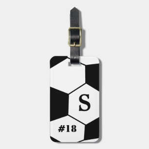 Monogram Soccer Ball Luggage Tag