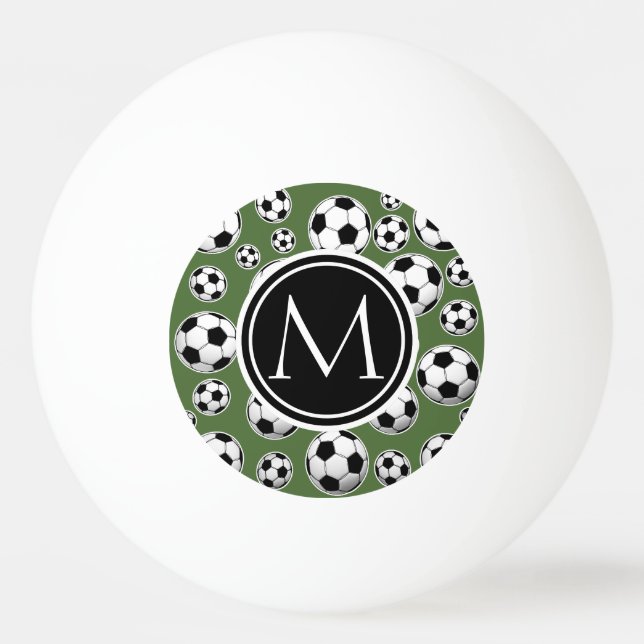 Monogram Soccer - Tree Top Ping Pong Ball (Front)