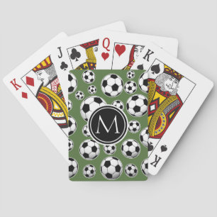 Monogram Soccer - Tree Top Playing Cards