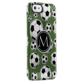Monogram Soccer - Tree Top Uncommon iPhone Case (Back/Right)