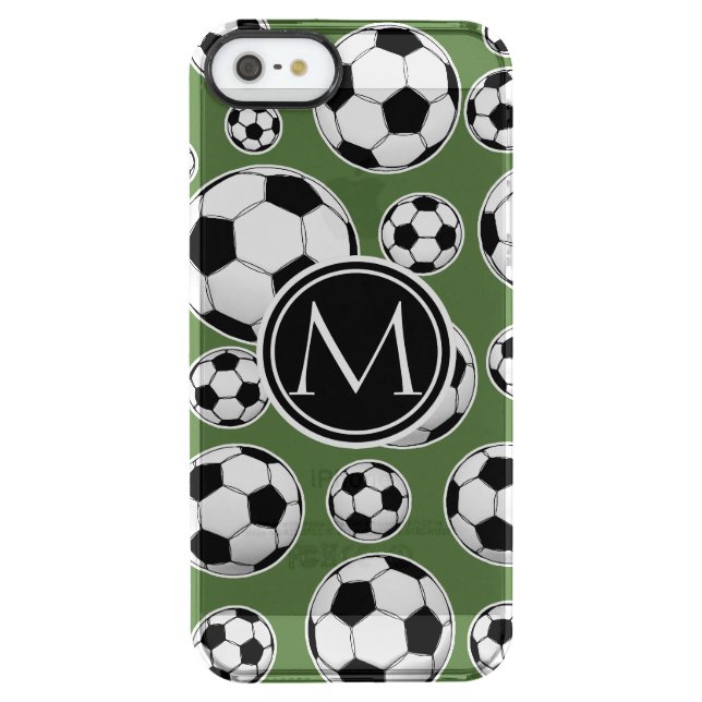 Monogram Soccer - Tree Top Uncommon iPhone Case (Back)