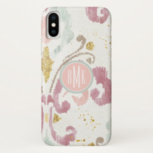 Monogram   Soft Deco Pattern iPhone X Case