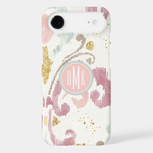 Monogram | Soft Deco Pattern Case-Mate iPhone Case (Back)