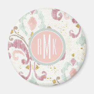 Monogram Soft Deco Pattern Magnet