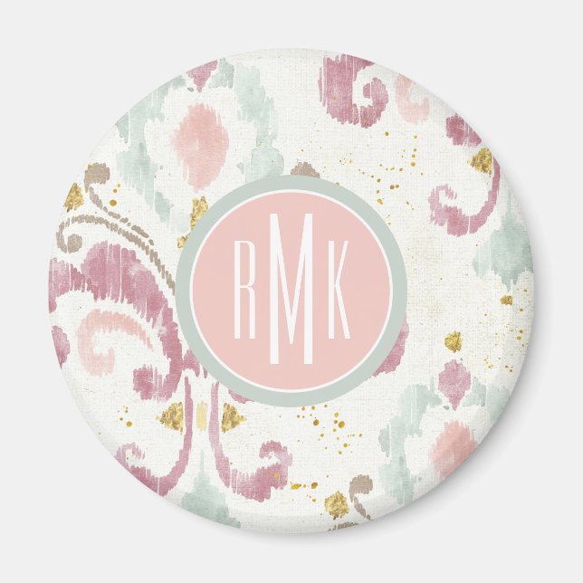 Monogram | Soft Deco Pattern Magnet (Front)