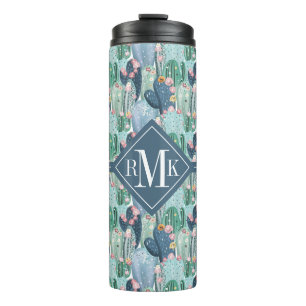 Monogram Soft Patel Cactus Pattern Thermal Tumbler