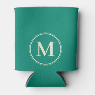 Monogram Solid Aqua Beach Breeze Colour Can Cooler