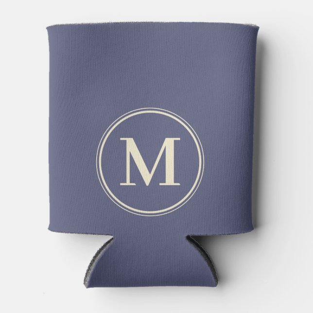 Monogram Solid Lavender Breeze Colour  Can Cooler (Front)