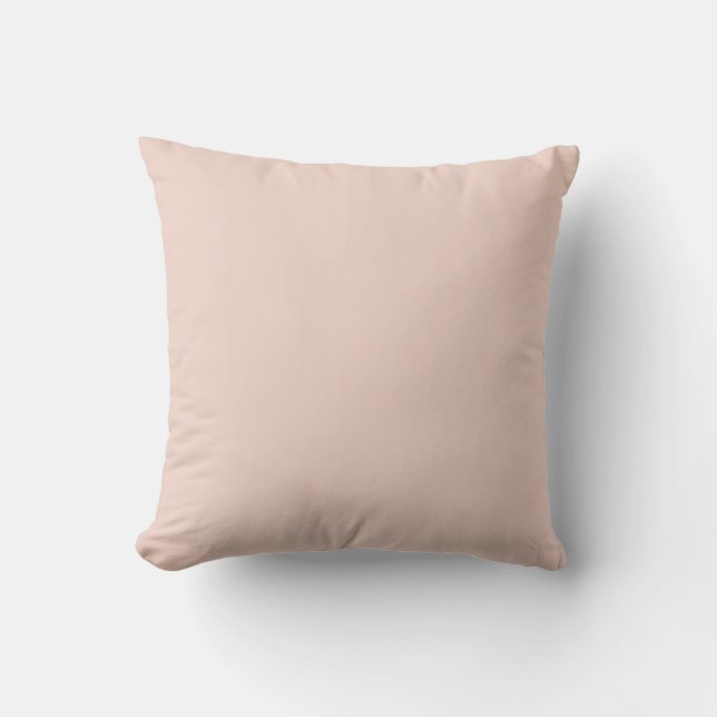 MONOGRAM solid LIGHT PINK custom Cushion (Front)