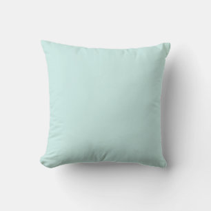 MONOGRAM solid pale baby blue personalised custom Cushion