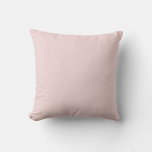MONOGRAM solid pale pink personalised custom Cushion (Front)