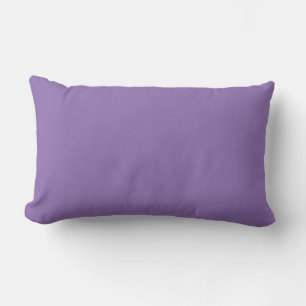 MONOGRAM solid purple custom Lumbar Cushion