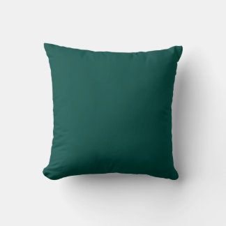MONOGRAM solid teal blue custom Cushion