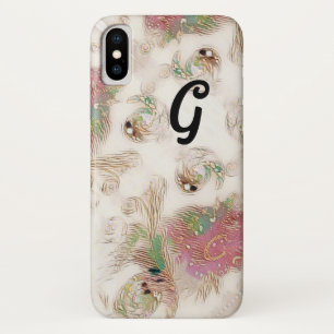 Monogram Spiral Pink iPhone X Case