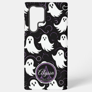 Monogram Spooky Ghostly Pattern Samsung Galaxy Case
