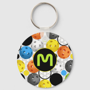Monogram Sporty Multicolor Pickleball Key Ring