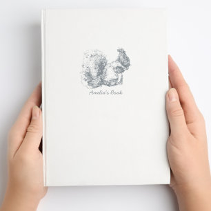 Monogram Squirrel This Book Belongs To Self-inking Stamp