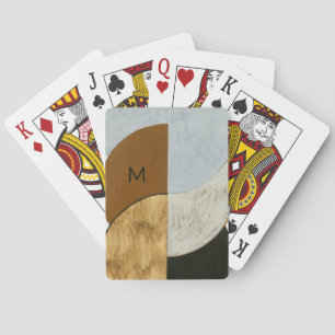 Monogram   Stacked Coins II Playing Cards