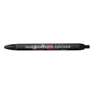Monogram Stars Black Ink Pen