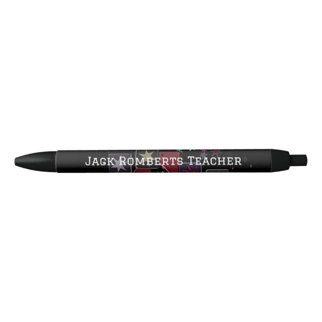 Monogram Stars Black Ink Pen (Front)