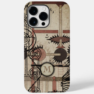 Monogram Steam Punk Gear Personalised iphone Case
